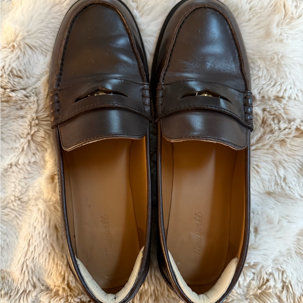 Madewell Brown Leather Loafers
